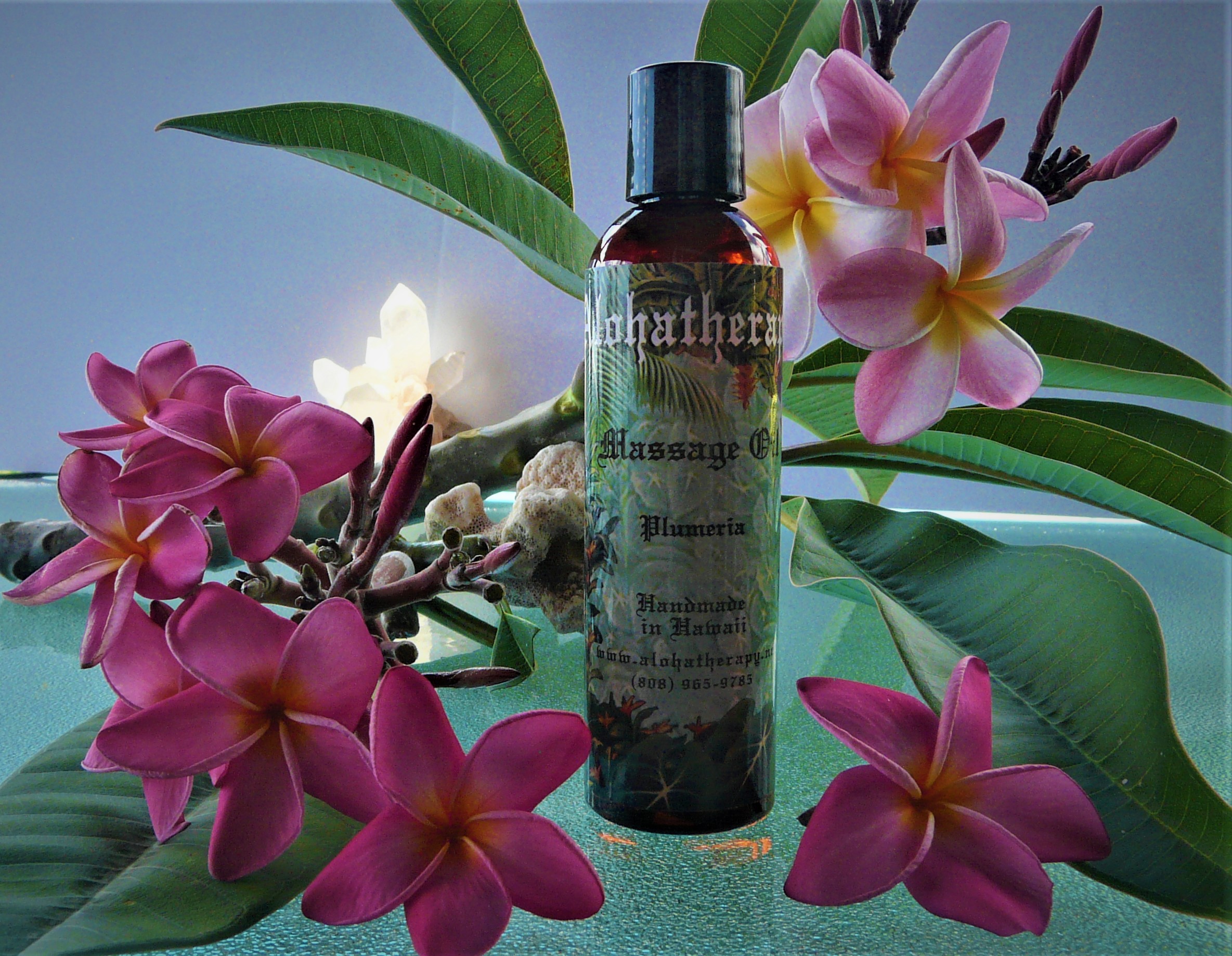 Plumeria Massage Oil, Bath & Body Oil - Alohatherapy